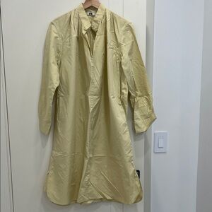 Uniqlo Light Yellow Shirt Dress